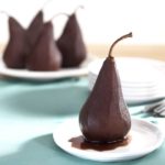Wine Poached Bosc Pears